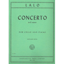 Concerto d minor : for violoncello -Edouard Lalo