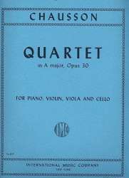 Quartet A major op.30 : for piano -Ernest Chausson