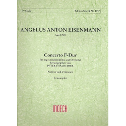 Concerto F-Dur : für Sopraninoblockflöte -Angelus Anton Eisenmann