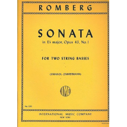 Sonata op.3,1 : for 2 string basses -Bernhard Romberg