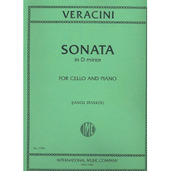 Sonata d minor : for cello and -Antonio Veracini