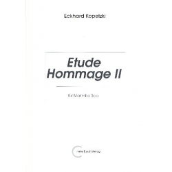 Etude Hommage 2 : für Marimba -Eckhard Kopetzki