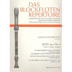 Suite C-Dur : für Flöte -Louis de Caix de Hervelois