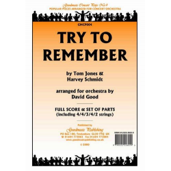 Try To Remember (Arr.Good) Pack Orchestra -William Schmidt