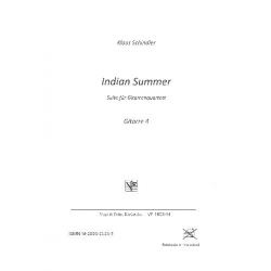 Indian Summer : für 4 Gitarren, Bass -Klaus Schindler