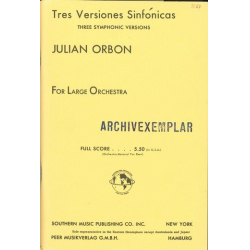 3 Versiones sinfonicas : -Julian Orbón