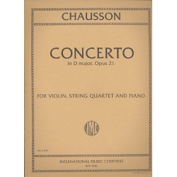 Concerto D major op.21 : for violin, -Ernest Chausson