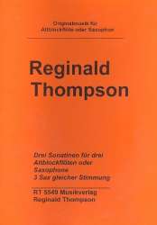 3 Sonatinen : für 3 Altblockflöten -Reginald Thompson