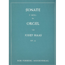 Sonate c-moll op.12 : für Orgel -Joseph Haas