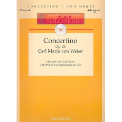 Concertino op.26 (+CD) : for clarinet and piano -Carl Maria von Weber