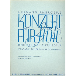 Konzert F-Dur für Flöte und Orchester : -Hermann Ambrosius
