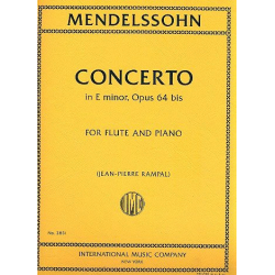 Concerto e minor op.64bis -Felix Mendelssohn-Bartholdy / Arr.Jean-Pierre Rampal