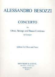 Concerto in g major : for oboe, string orchestra and basso continuo -Alessandro Besozzi