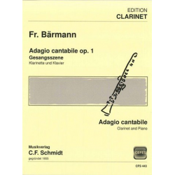 Adagio cantabile op.1 für Klarinette und Klavier -Fr. Baermann