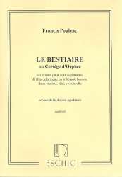 Le bestiaire ou cortege d'orphée : -Francis Poulenc
