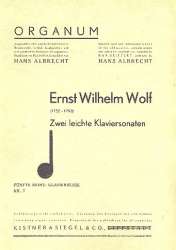 2 leichte Klaviersonaten -Ernst Wilhelm Wolf