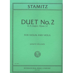 Duet A major no.2 op.12 : -Carl Stamitz