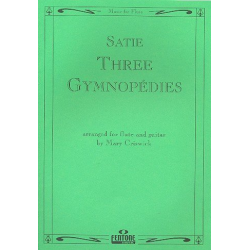 3 Gymnopedies : for flute and guitar -Erik Satie
