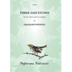 3 Jazz Etudes : for 2 oboes and cor anglais -Graham Powning