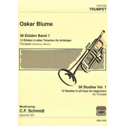 36 Etüden Band 1 : für Trompete -Oskar Blume
