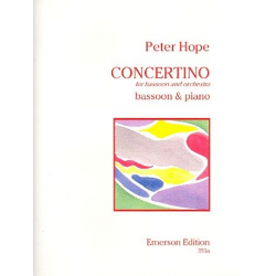 Concertino for Bassoon and Orchestra : -Peter Hope