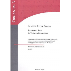 Sonate mit Suite -Samuel Peter Sidon / Arr.Max Seiffert