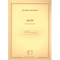 Suite : pour basson et piano -Alexandre Tansman