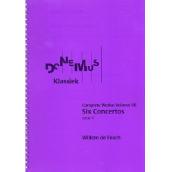 6 Concertos op.5 : for small orchestra -Willem de Fesch