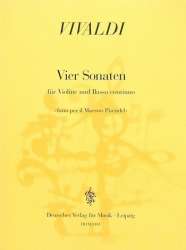 4 Sonaten : für Violine und Bc -Antonio Vivaldi