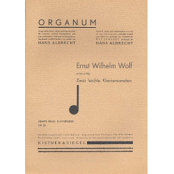 2 leichte Sonaten für Klavier -Ernst Wilhelm Wolf