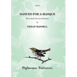 Dances for a Masque clarinet duet -Philip Hansell