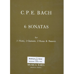 6 Sonaten WQ184 -Carl Philipp Emanuel Bach / Arr.Kurt Janetzky
