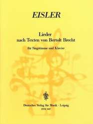 Lieder nach Texten von Brecht : -Hanns Eisler