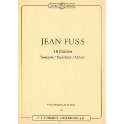 18 Etüden : für Trompete -Johann Evangelist Fuss