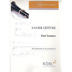 5 Sonaten -Jean Xavier Lefèvre