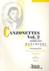 Canzonette Band 2 : für 2 Trompeten -Adriano Banchieri