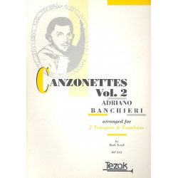 Canzonette Band 2 : für 2 Trompeten -Adriano Banchieri