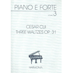 3 Waltzes op.31 : for pianoforte -Cesar Cui