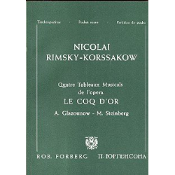 4 tableaux musicales : -Nicolaj / Nicolai / Nikolay Rimskij-Korsakov