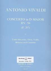 Concerto D major RV94 : for treble -Antonio Vivaldi