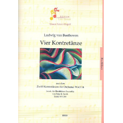 4 Kontretänze WoO14 : für 5 Blechbläser -Ludwig van Beethoven / Arr.Peter Bernard Smith
