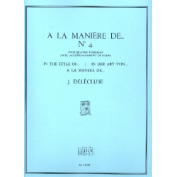 DELECLUSE J. : A LA MANIERE DE N04 -Jacques Delecluse
