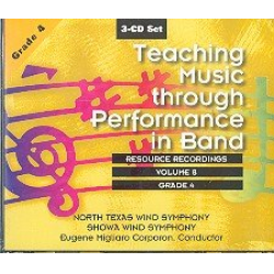 CD "3 CD Set: Teaching Music Through Performance in Band, Vol. 08" - Grade 4 -North Texas Wind Symphony / Arr.Eugene Migliaro Corporon