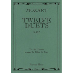 12 Duets KV487 : for 2 clarinets -Wolfgang Amadeus Mozart