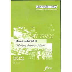 Lieder Band 3 für hohe Stimme : -Wolfgang Amadeus Mozart