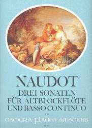 3 Sonaten op.14 - für Altblockflöte -Jacques Christophe Naudot
