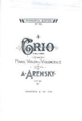 Anton Arensky- Piano Trio No.1 In D Minor Op.32 (Score/Parts) -Anton Stepanowitsch Arensky