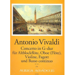 Konzert G-Dur RV101 - für Altblockflöte, -Antonio Vivaldi