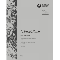 Bach, Carl Philipp Emanuel : Symphonie Nr. 4 A-dur Wq 182/4 -Carl Philipp Emanuel Bach