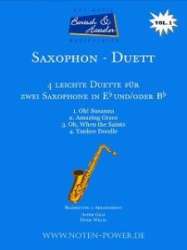 4 leichte Duette für Saxophon, Vol. 1 -Achim Graf Peter Welte